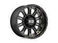 HOSS 2 20x10 5x127.00 SATIN BLACK MACH W/ DARK TINT CLEAR COAT (24 mm)