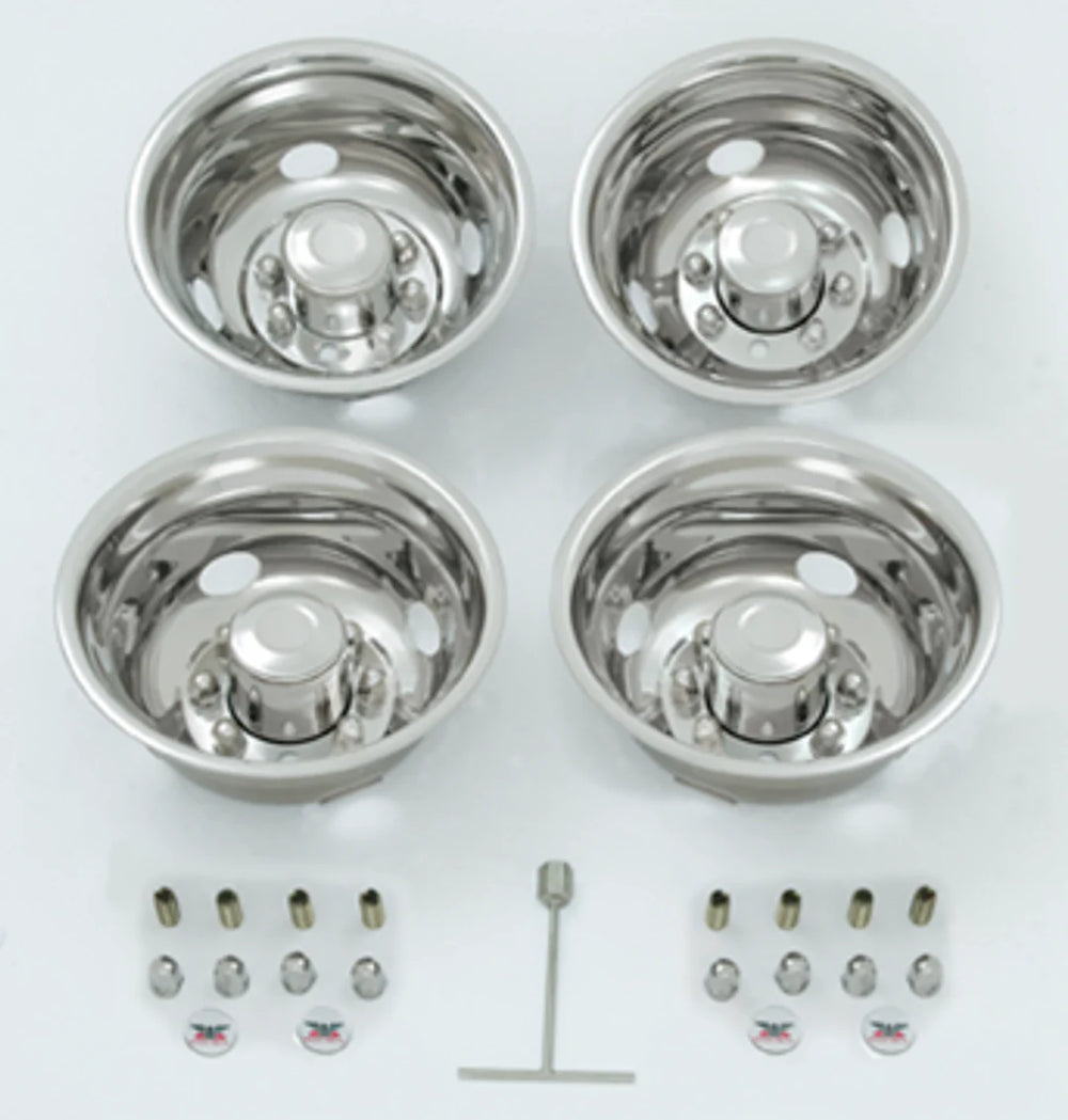 TRAILER DUAL WHEEL 16IN/16.5IN 8LUG 4HH DOTLINER SIMULATOR SET