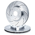 R1 Concepts Brake Rotor- D/S - Silver Fits Mercedes-Benz E500
