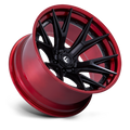 FUEL WHEELS CATALYST 17X9 6X5.5 106 1 M-BLK RD FUSION FORGED MATTE BLACK W CANDY RED LIP FC402MQ17906801