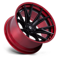 FUEL WHEELS CATALYST 17X9 6X5.5 106 1 M-BLK RD FUSION FORGED MATTE BLACK W CANDY RED LIP FC402MQ17906801