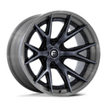 FUEL WHEELS CATALYST 17X9 6X135 87 1 G-BLK BRDT FUSION FORGED GLOSS BLACK BRUSHED DARK TINT FC402BT17906301