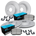 R1 Concepts Brake Rotor- Carbon Coated with Ceramic Pads Hdw