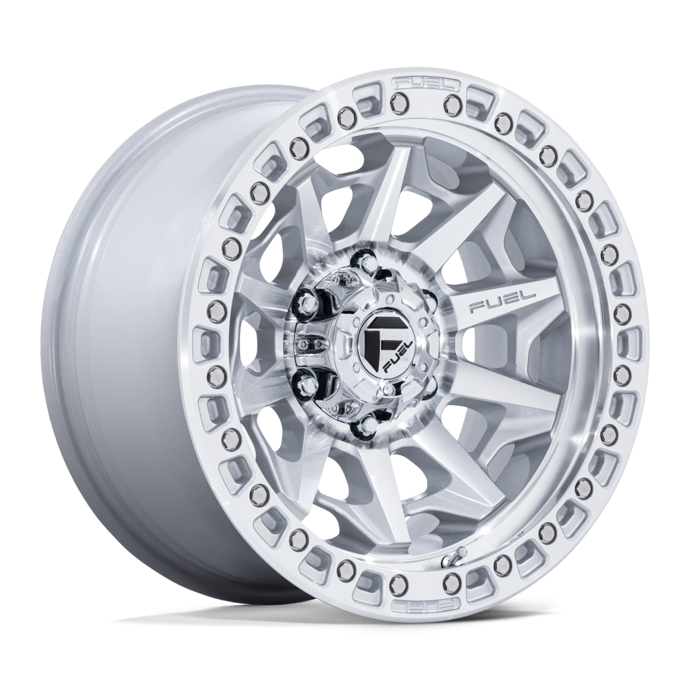 FUEL WHEELS COVERT 17X9 5X150 110 -12 SLV-MACH-FC CAST ALUMINUM SILVER W MACHINED FACE D88317905645