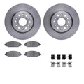 R1 Concepts Brake Rotor- Blank with Optimum Oe Pads Hdw Fits Ram 1500