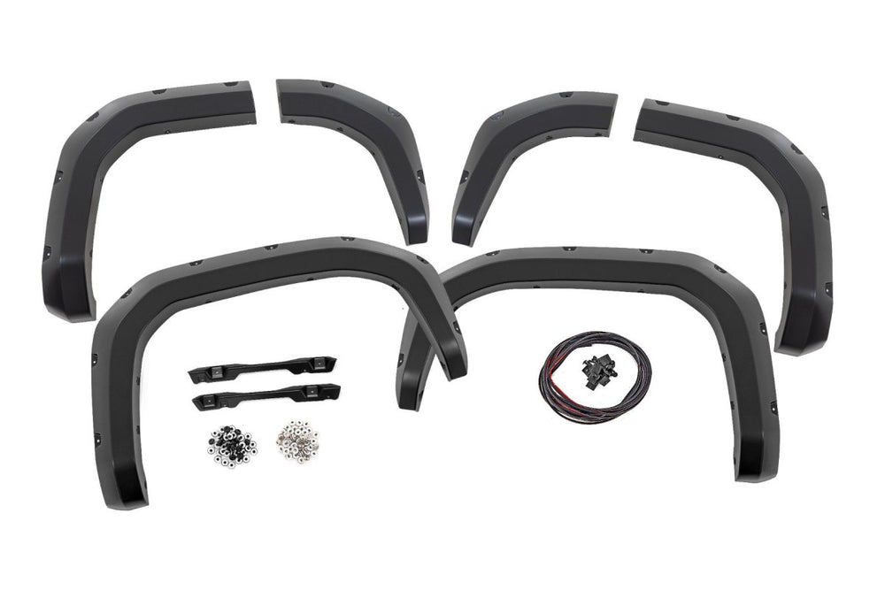 Rough Country Fender Flares 202 Gloss Black Toyota 4Runner 2WD 4WD (2025-2026) F-T12511-202