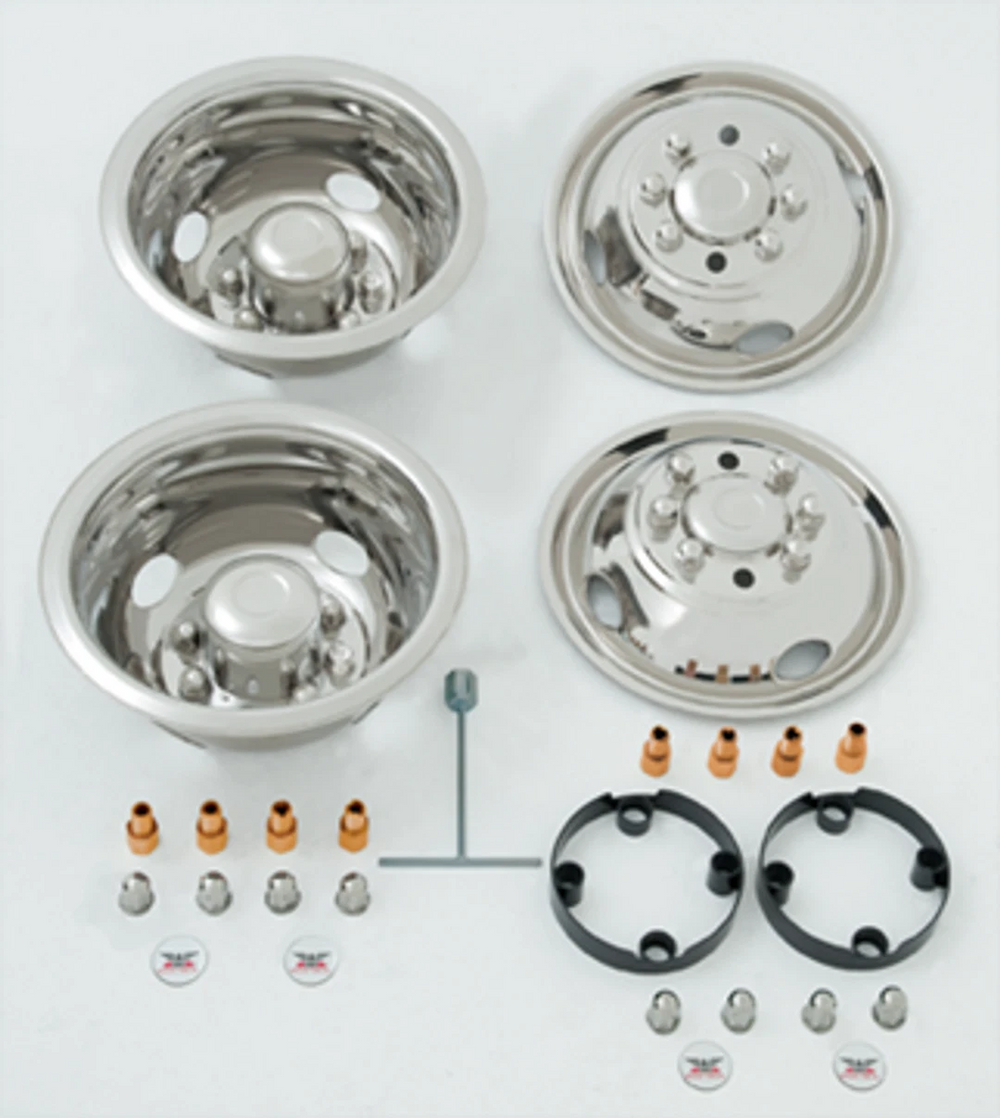 0116 CHEVY/GMC C/K3500 16IN 8LUG 4HH DUAL WHEEL DOTLINER SIMULATOR SET