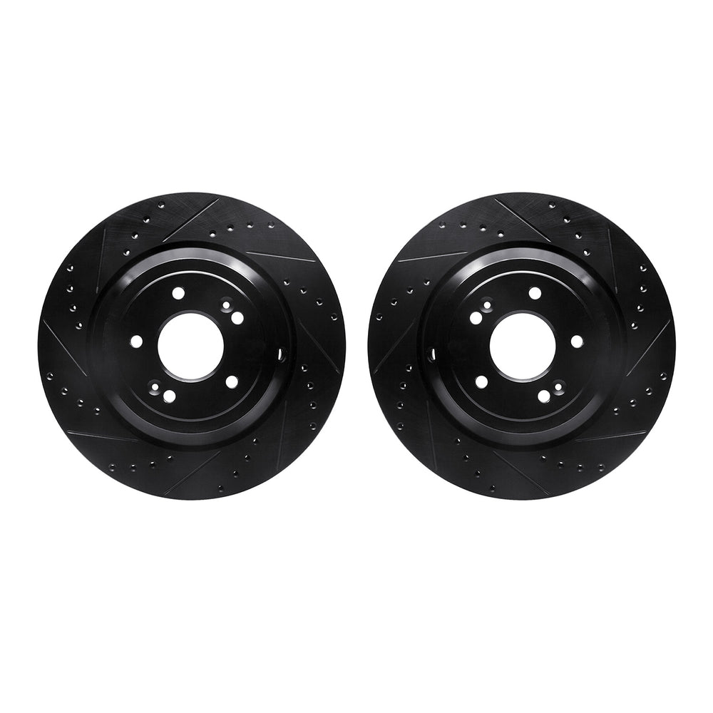 R1 Concepts Brake Rotor- D/S - Black Fits Genesis G90