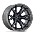 FUEL WHEELS CATALYST 17X9 6X135 87 1 G-BLK BRDT FUSION FORGED GLOSS BLACK BRUSHED DARK TINT FC402BT17906301