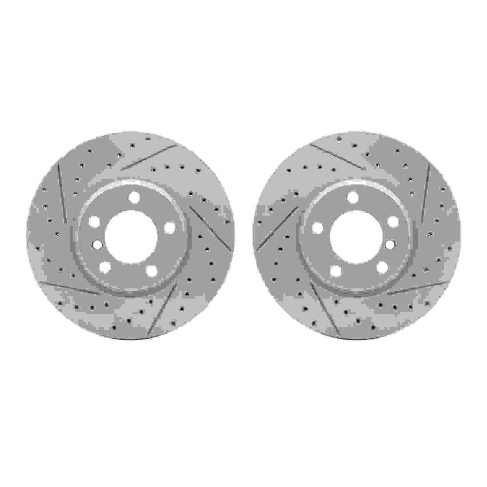 DFC 12-18 BMW 328i Front Drilled & Slotted Geoperformance Rotors