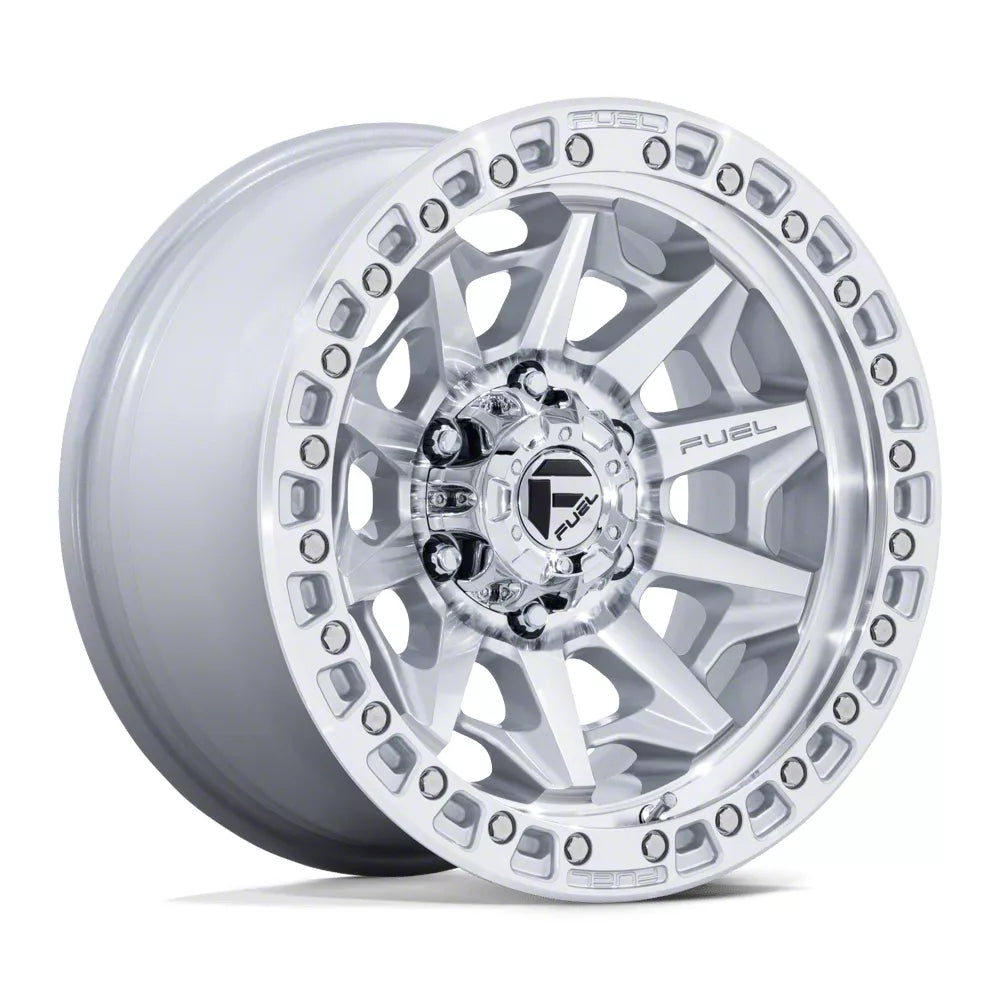 FUEL WHEELS COVERT 17X9 5X5 71 1 SLV-MACH-FC CAST ALUMINUM SILVER W MACHINED FACE D88317907550