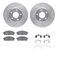 R1 E- Line Series Brake Rotor - D/S - Black w/ Ceramic Pads Hdw