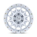 FUEL WHEELS FORTRESS 17X8.5 5X5 71 0 G-SLV-MCH CAST ALUMINUM GLOSS SILVER W MACHINED FACE FC884SD17855000