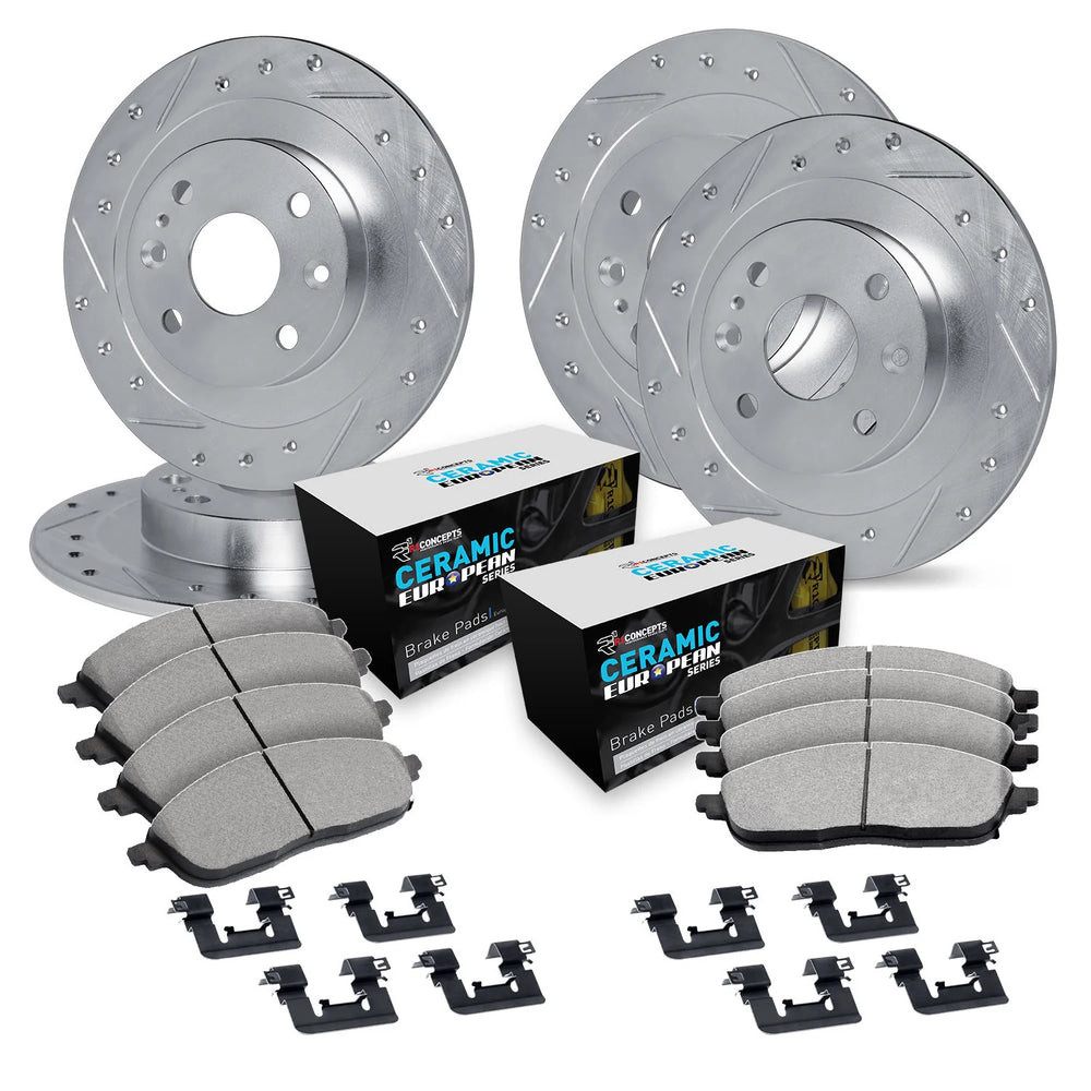 R1 Concepts Brake Rotor- D/S - Silver Fits Alfa Romeo