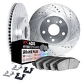 DFC 70-81 Buick Regal Front Drill/Slot Silver Rotors 4000 HybriDynamic Brake Pads w/Hardware