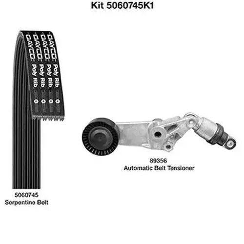 Gates 98-02 Toyota Corolla 4 Cyl 1.8L Serpentine Belt Kit