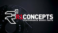 R1 Concepts Brake Rotor- Slotted - Black