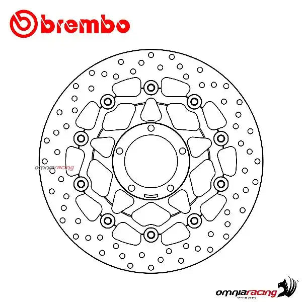 Brembo OE 10-13 Ducati Hypermotard 796cc 305x5mm Brake Disc - Front Floating