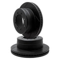 R1 Concepts Brake Rotor- Slotted - Black Fits Ford F-250