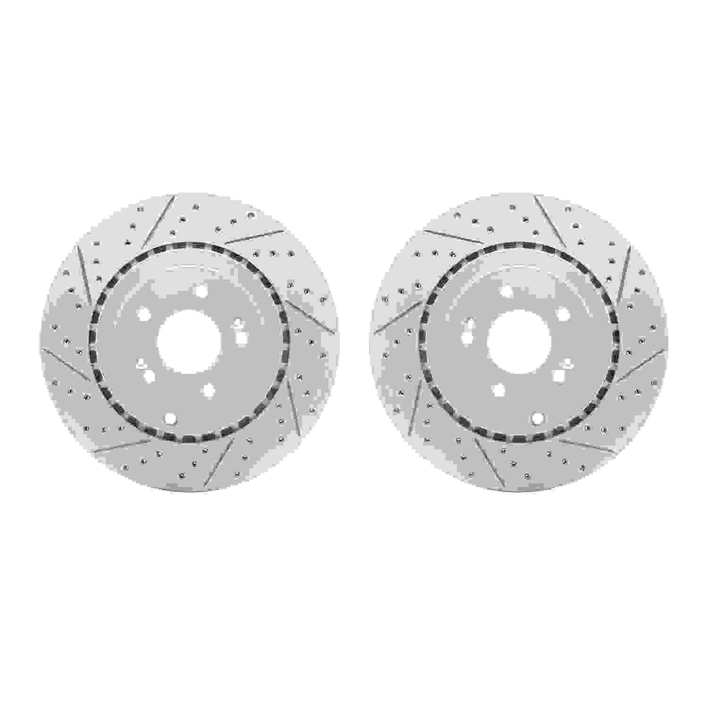 DFC 18-25 Genesis G70 Rear Drilled & Slotted Geoperformance Rotors