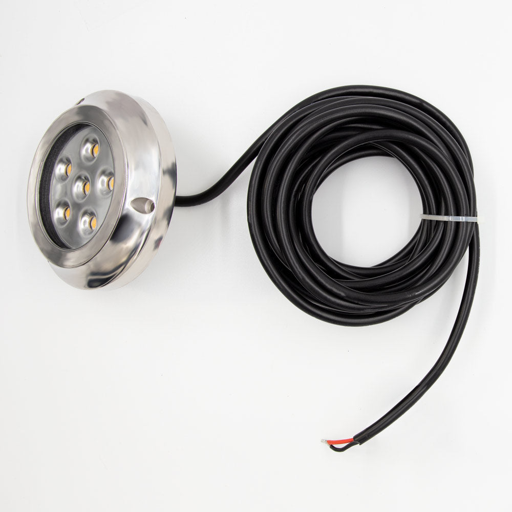 SIX 5 WATT LEDS; STAINLESS STEEL HO