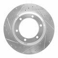 R1 92-22 Damon Avanti Front/Rear Left Drilled & Slotted Silver Brake Rotor