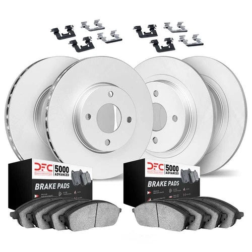 DFC 18-22 Ford EcoSport Front & Rear Geospec Rotors with 5000 Advanced Brake Pads w/Hardware