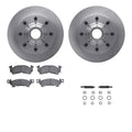 R1 Concepts Brake Rotor- Blank with Optimum Oe Pads Hdw