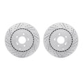 R1 18-25 Genesis G70 Rear Drilled & Slotted Carbon Coated Brake Rotor Set