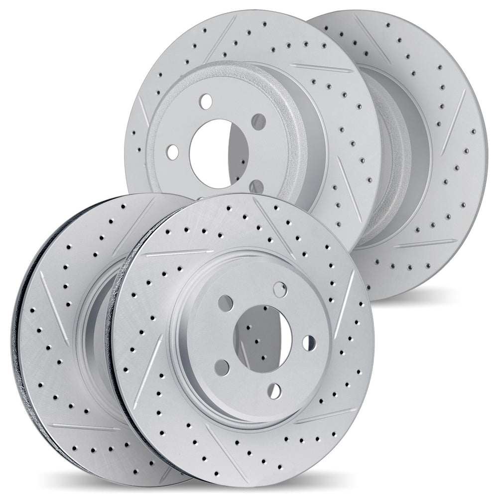 DFC 06-15 Acura CSX Front & Rear Drilled & Slotted Geoperformance Rotors