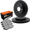 R1 Concepts Brake Rotor- Blank with Optimum Oe Pads Hdw Fits BMW 125i