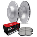 R1 Concepts Brake Rotor- Blank with Optimum Oe Pads Hdw Fits BMW 125i