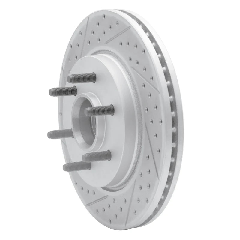 R1 04-08 Ford F-150 Rwd Front Left Drilled & Slotted Geoperformance Rotor