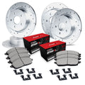 R1 Concepts Brake Rotor- Blank with Optimum Oe Pads Hdw Fits Land Rover