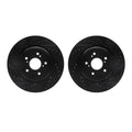 R1 Concepts Brake Rotor- D/S - Black Fits Acura MDX