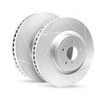 R1 Concepts Brake Rotor- Slotted - Silver Fits Ford Explorer