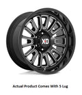 ROVER 20X9 5X150 18MM GLOSS BLACK MILLED