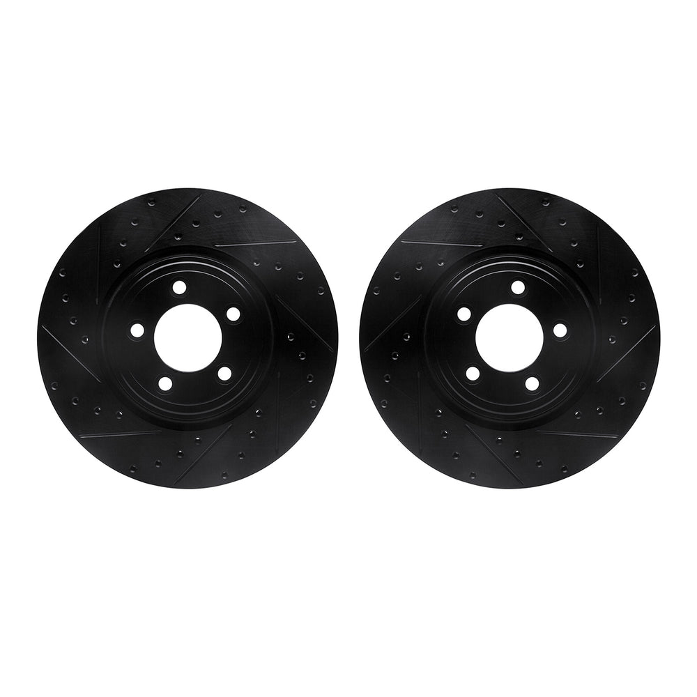 R1 Concepts Brake Rotor- D/S - Black Fits Jaguar S-Type