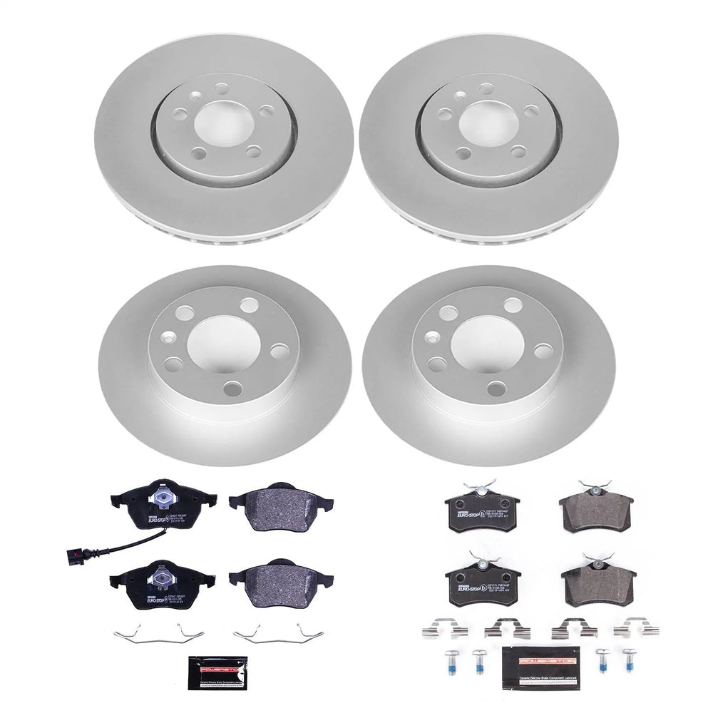 Power Stop 99-10 Volkswagen Beetle Front & Rear Euro-Stop Brake Kit