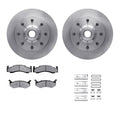 R1 Concepts E- Line Series Brake Rotor with Ceramic Brake Pads Hdw Fits Dodge B250