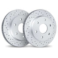DFC 07-20 Cadillac Escalade EXT Rear Drilled & Slotted Geoperformance Rotors