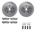 R1 Concepts Brake Rotor- Blank with Optimum Oe Pads Hdw Fits Dodge Ram
