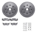 R1 Concepts Brake Rotor- Blank with Optimum Oe Pads Hdw Fits Dodge B300