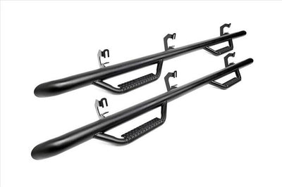 Rough Country Wheel to Wheel Nerf Steps 92-00 Chevy 2500 3500 Crew Cab 6 Foot 5 Inch Bed Rough Country Black 2WD 4WD TexturedRCC92100CC