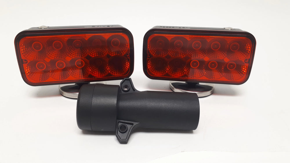 WIRELESS TOW LIGHT SET BLACK SHELL/RED LIGHT