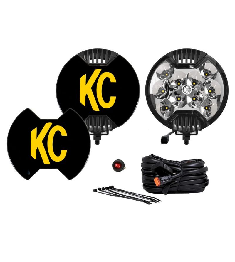 KC HiLites SlimLite6 LED - Master Kit - Pair 0106