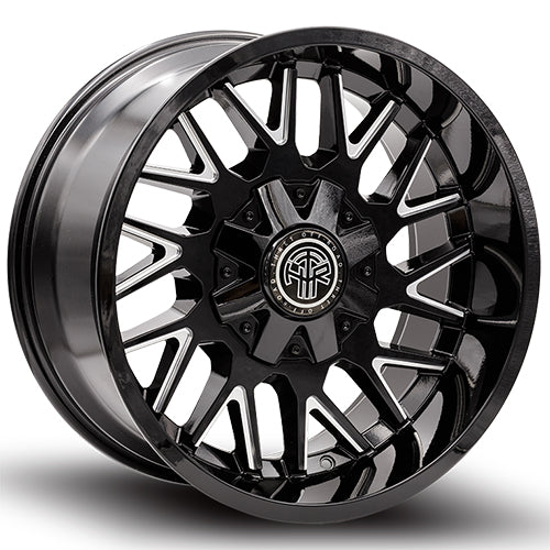 REVOLVER 803 20X10 SATIN BLACK/MILLED 5X127/5X139.7 21MM OS 87.1 CB