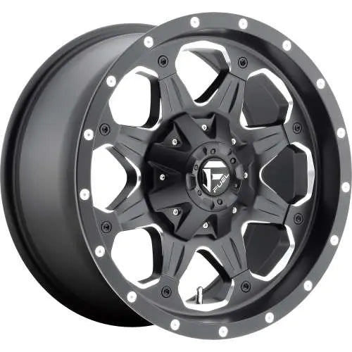 FUEL WHEELS BOOST 18X9 5X5 5.5 NB 5.50 87.1 14MM CAST ALUMINUM MATTE BLACK MILLED D53418905755