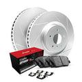 R1 Concepts Brake Rotor- Slotted - Silver Fits Mercedes-Benz GLE300d