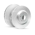 R1 Concepts Brake Rotor- Slotted - Silver Fits Mercedes-Benz GLE300d